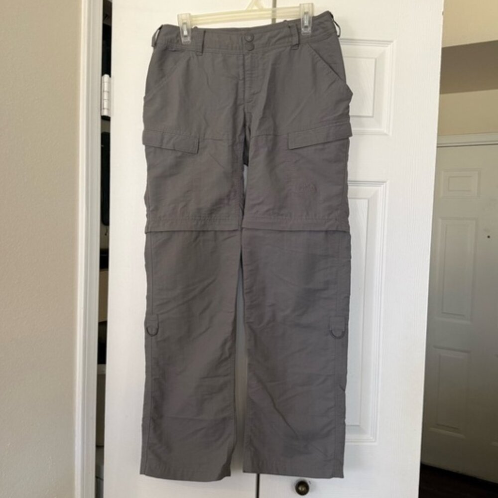 Northface Gray Paramount Valley Covertible Hiking Pans Women size 6
